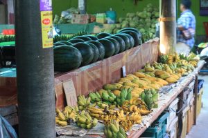 Photo local fruit and vegetables in belize